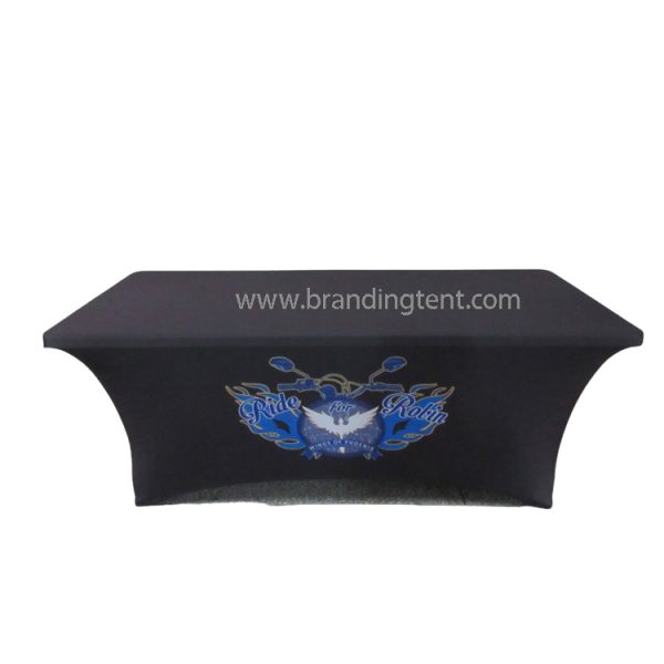 Stretch Table Cover, table cover, table cloth, customized logo printing table cloth