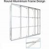tradeshow display round tube frame design