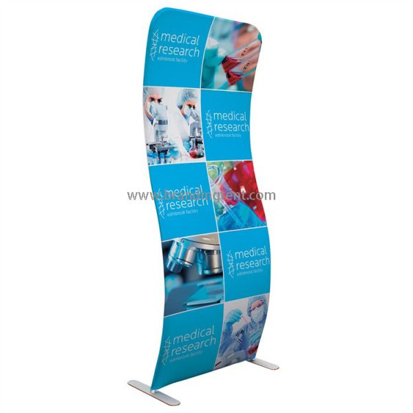 Tradeshow Display POP up Banner Booth Display veritical design, S shape vertical tradeshow display